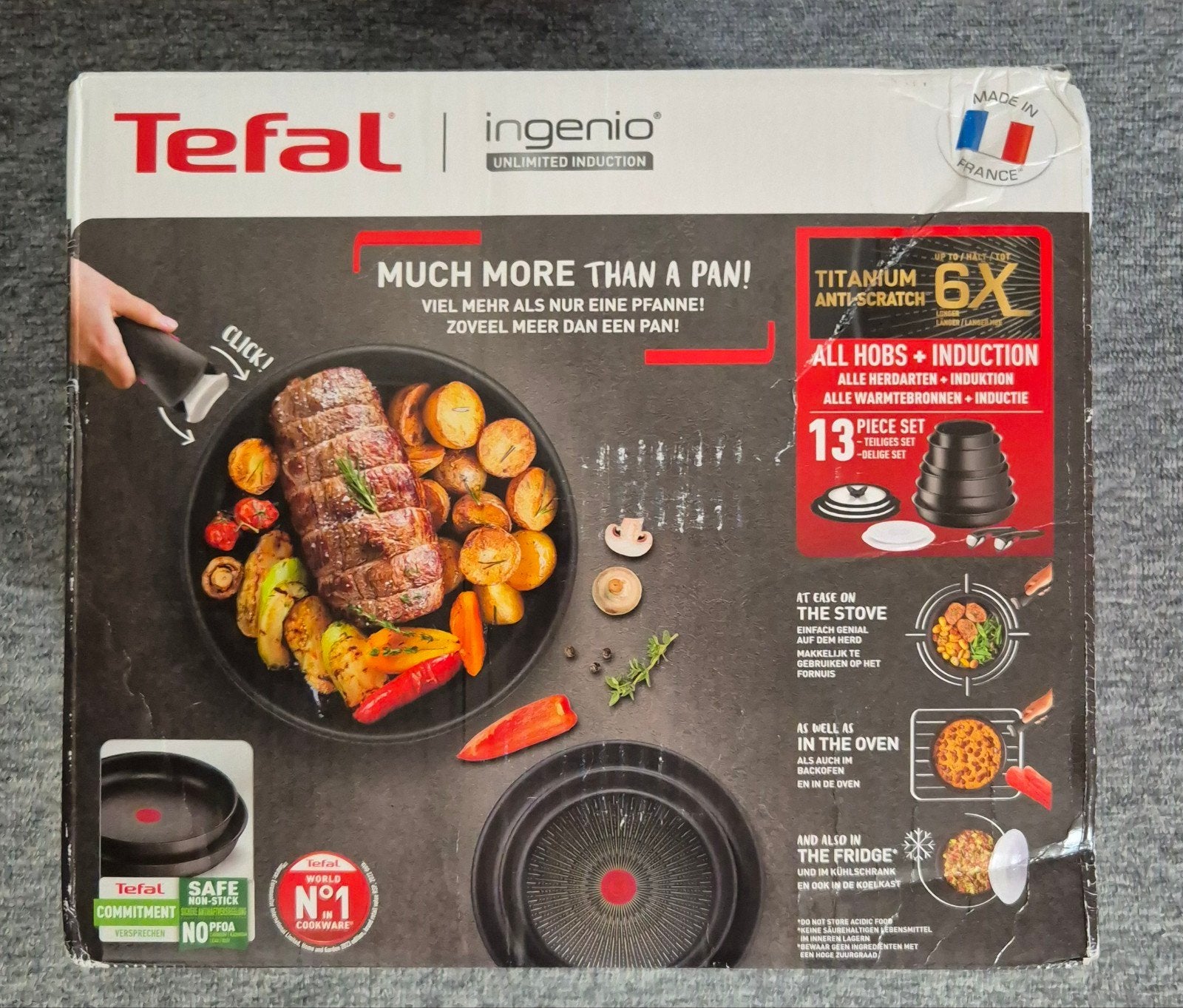 Tefal Ingenio Unlimited - Pannenset - 13-delig, Huis en Inrichting, Keuken | Potten en Pannen, Ophalen of Verzenden, Nieuw, Pannenset