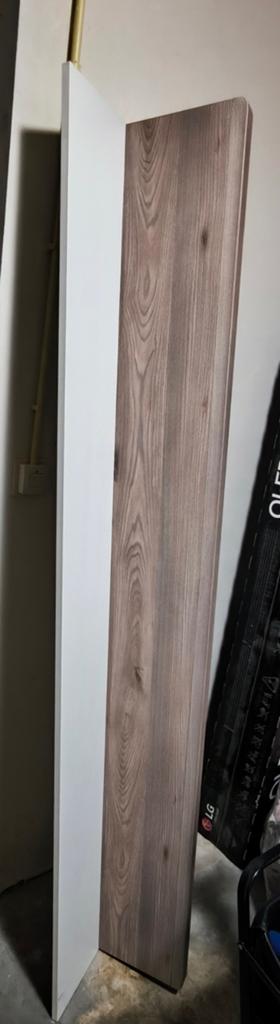 Houten plank met witte zijkant in wit, Ophalen, Gebruikt