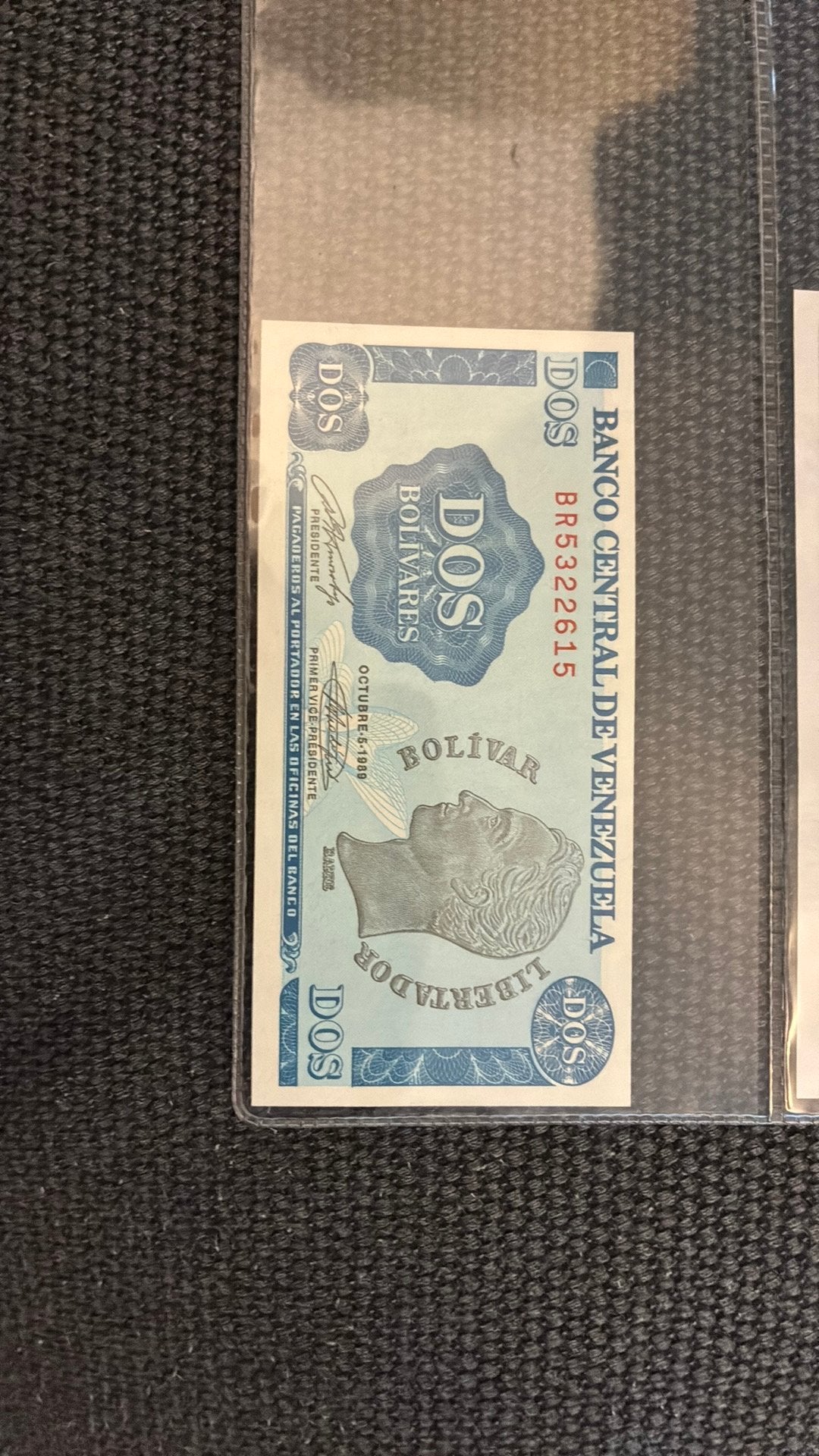 Venezuela 2 bolivares 1989 unc, Ophalen of Verzenden, Zuid-Amerika
