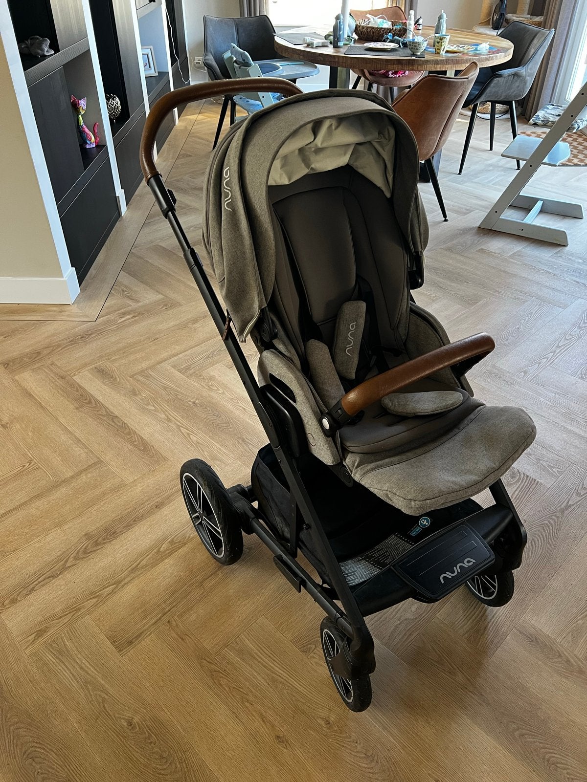 Nuna Mixx Next Granite Kinderwagen - Compleet & Z.G.A.N., Combiwagen, Ophalen, Overige merken, Verstelbare duwstang