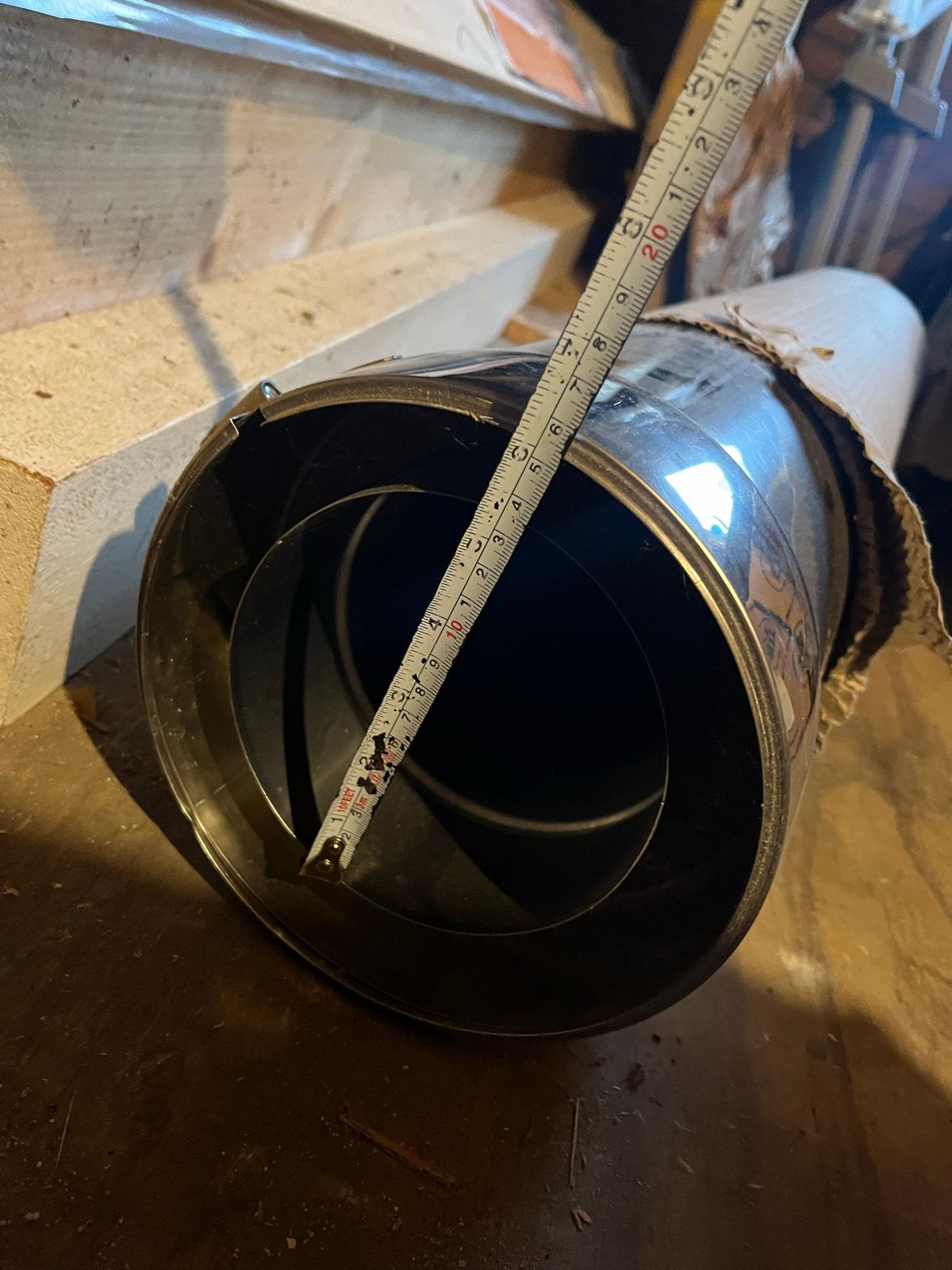 Dubbelwandige kachelpijp Ø130/180mm, Ophalen of Verzenden, Nieuw, Overige soorten