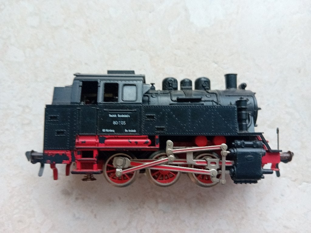 H0#556 Fleischmann 4029 Tenderlocomotief., Hobby en Vrije tijd, Gebruikt, Fleischmann, Ophalen of Verzenden, Gelijkstroom