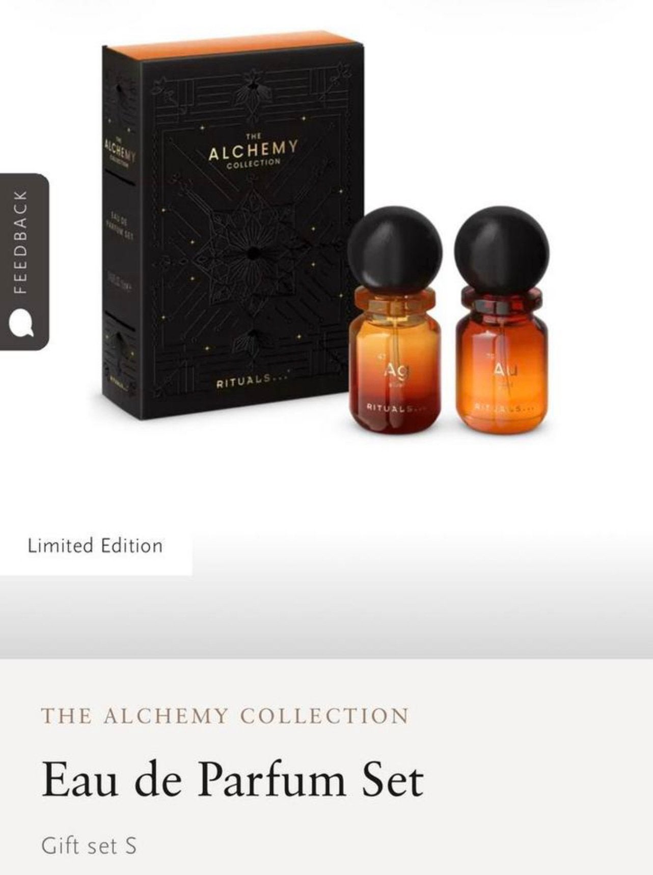 Rituals Alchemy Eau de parfum giftset 🤎🖤🎁 🤩 Nieuw!, Sieraden, Tassen en Uiterlijk, Uiterlijk | Parfum, Ophalen of Verzenden