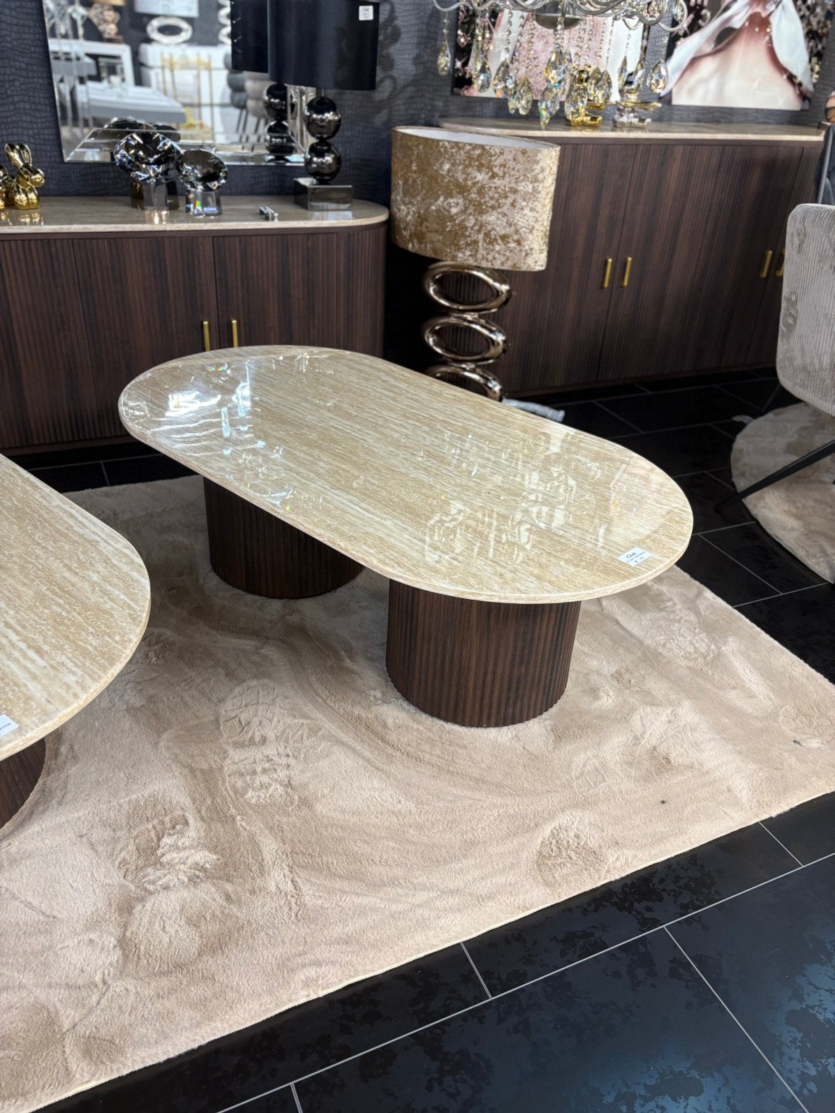 Japandi style salontafel tafels tafel nieuw 130/70 cm, Ophalen, Overige materialen, 100 tot 150 cm, Nieuw