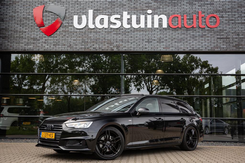 Audi A4 Avant 2.0 TFSI MHEV Sport S line black edition , Pan, Auto's, Gebruikt, 1984 cc, Adaptive Cruise Control, Zwart