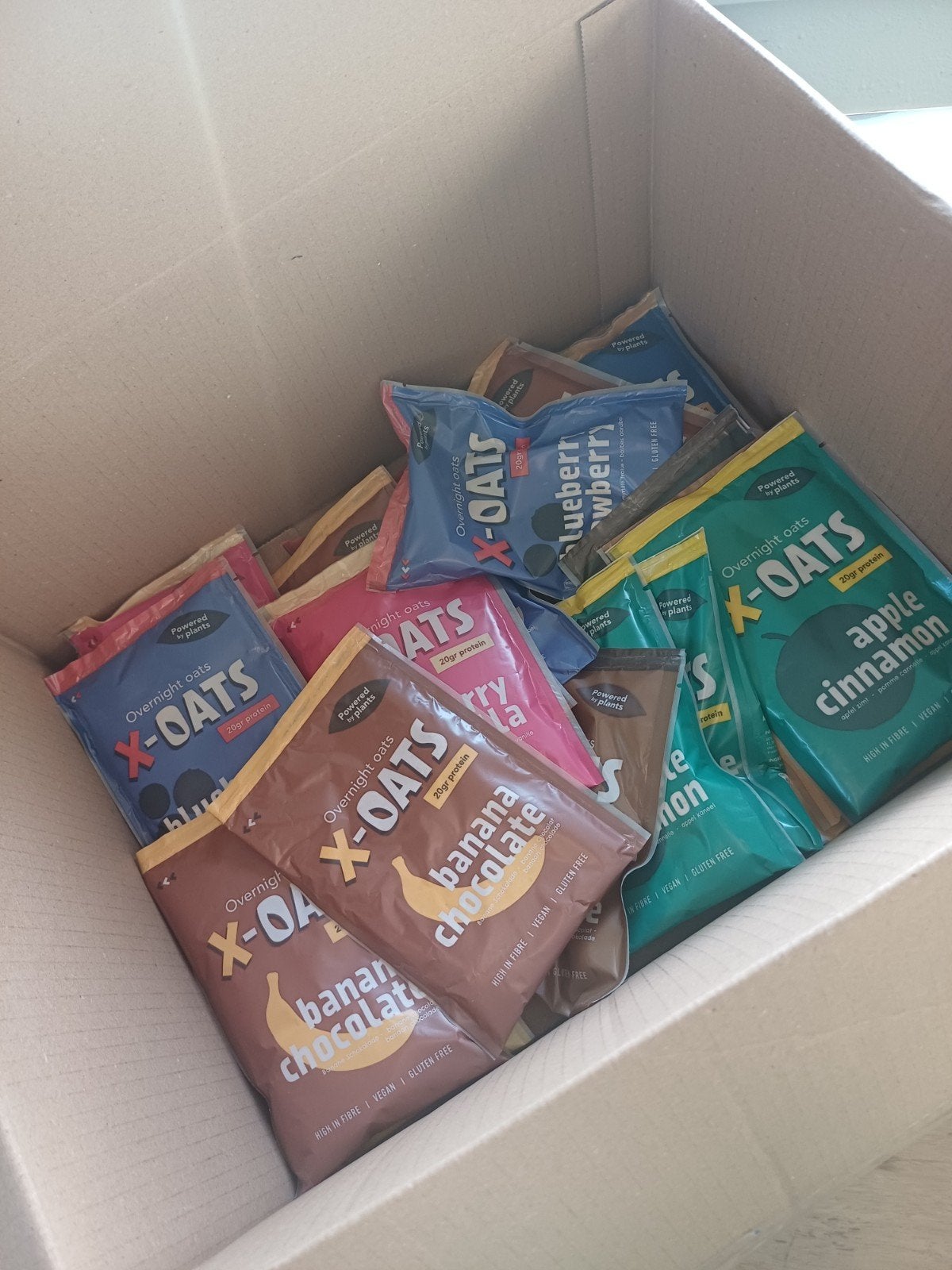 X-Oats Overnight 18 stuks Oats havermout pakket ontbijt, Ophalen of Verzenden