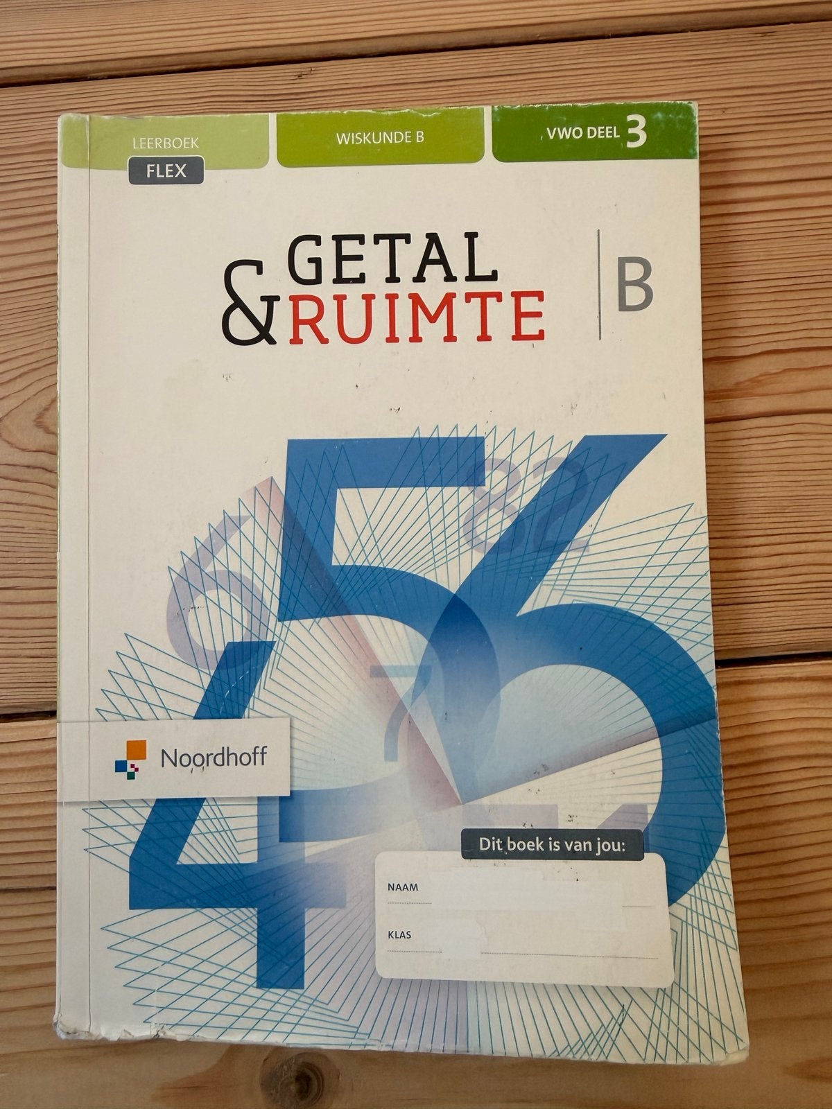 Getal & Ruimte Wiskunde B VWO deel 3 (Twaalfde editie), Ophalen of Verzenden, Gelezen, VWO, Wiskunde B