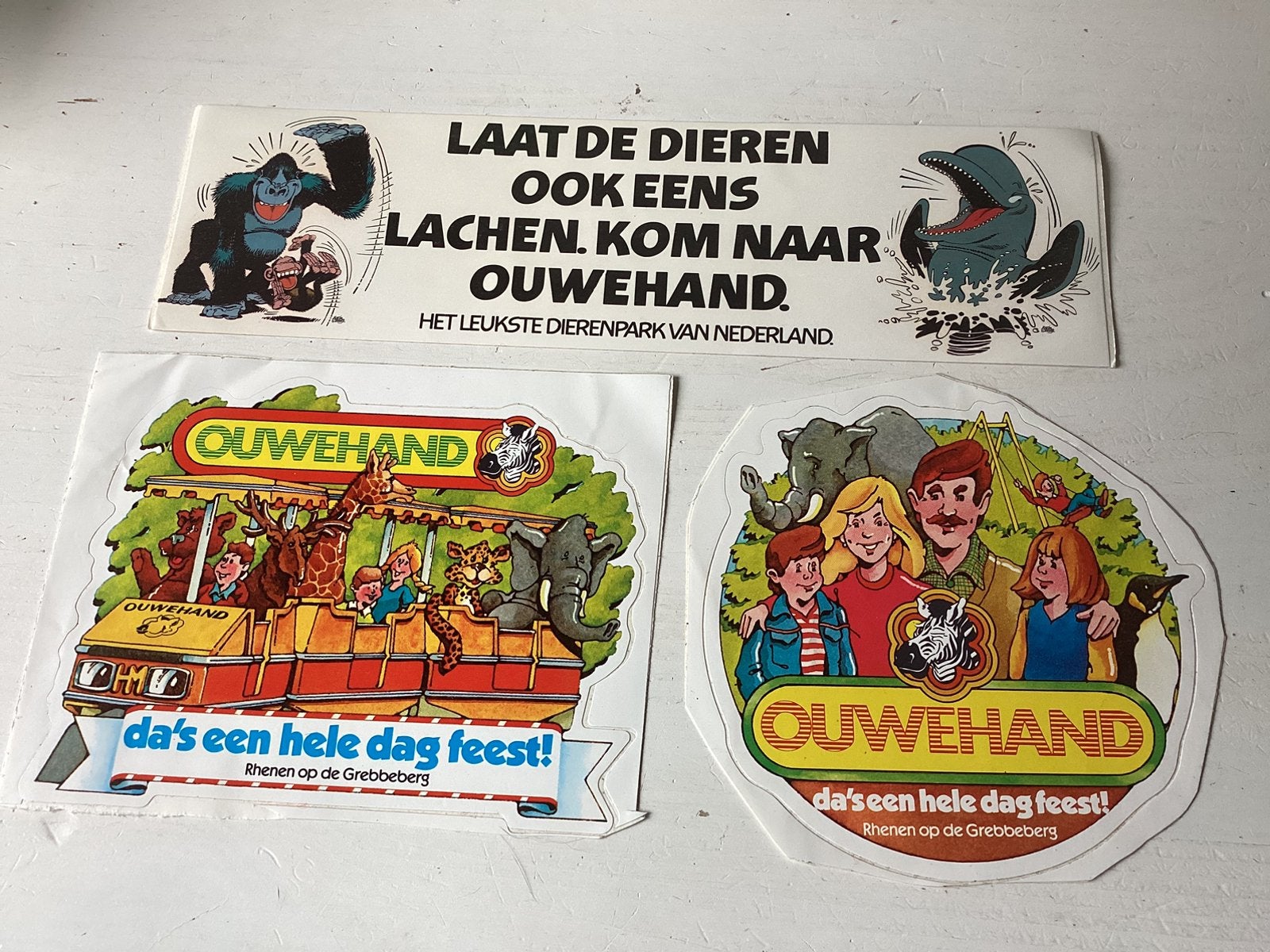 3 stickers Ouwehand Dierenpark, Verzenden, Zo goed als nieuw, Dier en Natuur