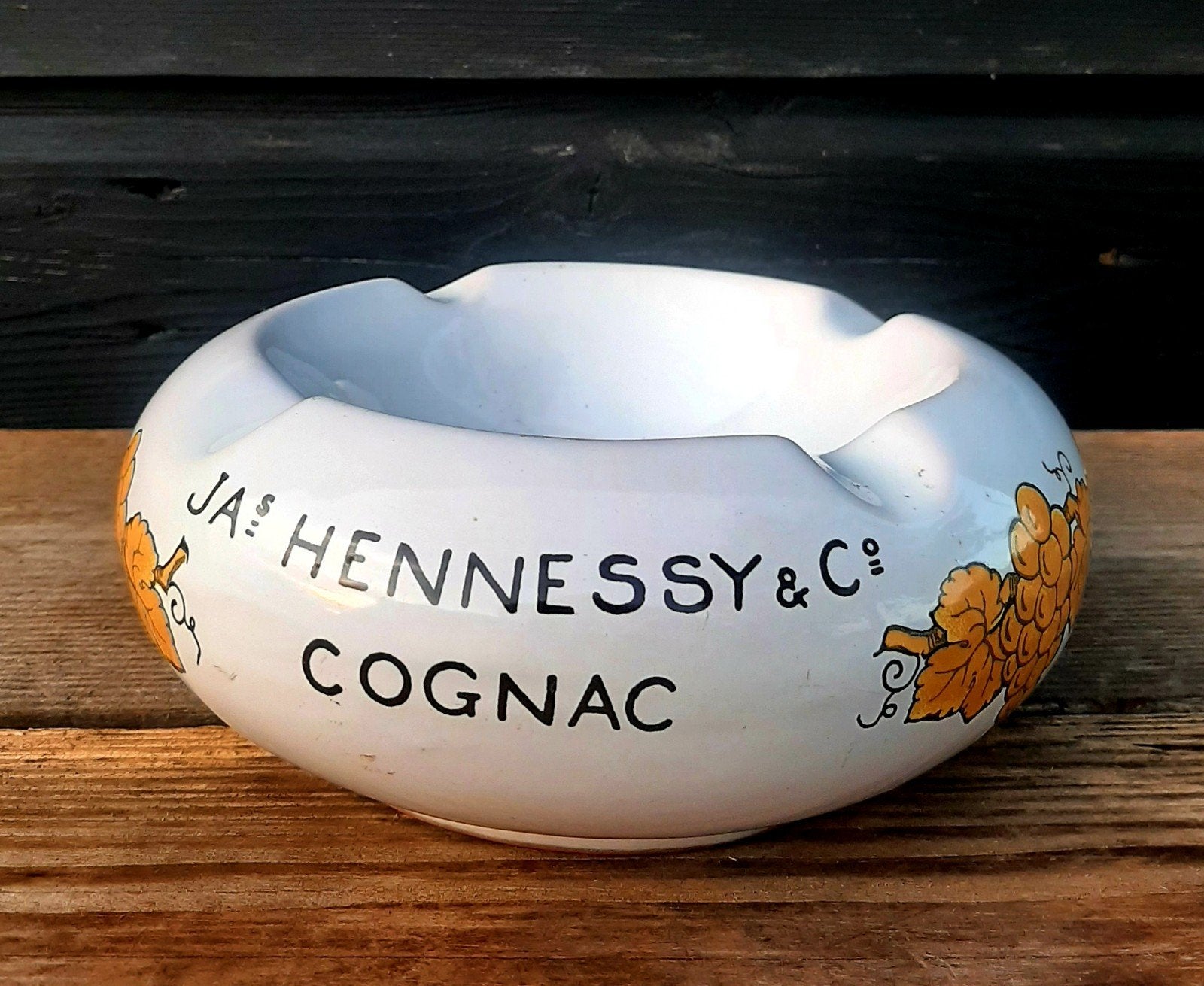 J.A. Hennessy Cognac - Lounge Asbak - (Vintage / Bar), Ophalen of Verzenden, Gebruikt, Asbak