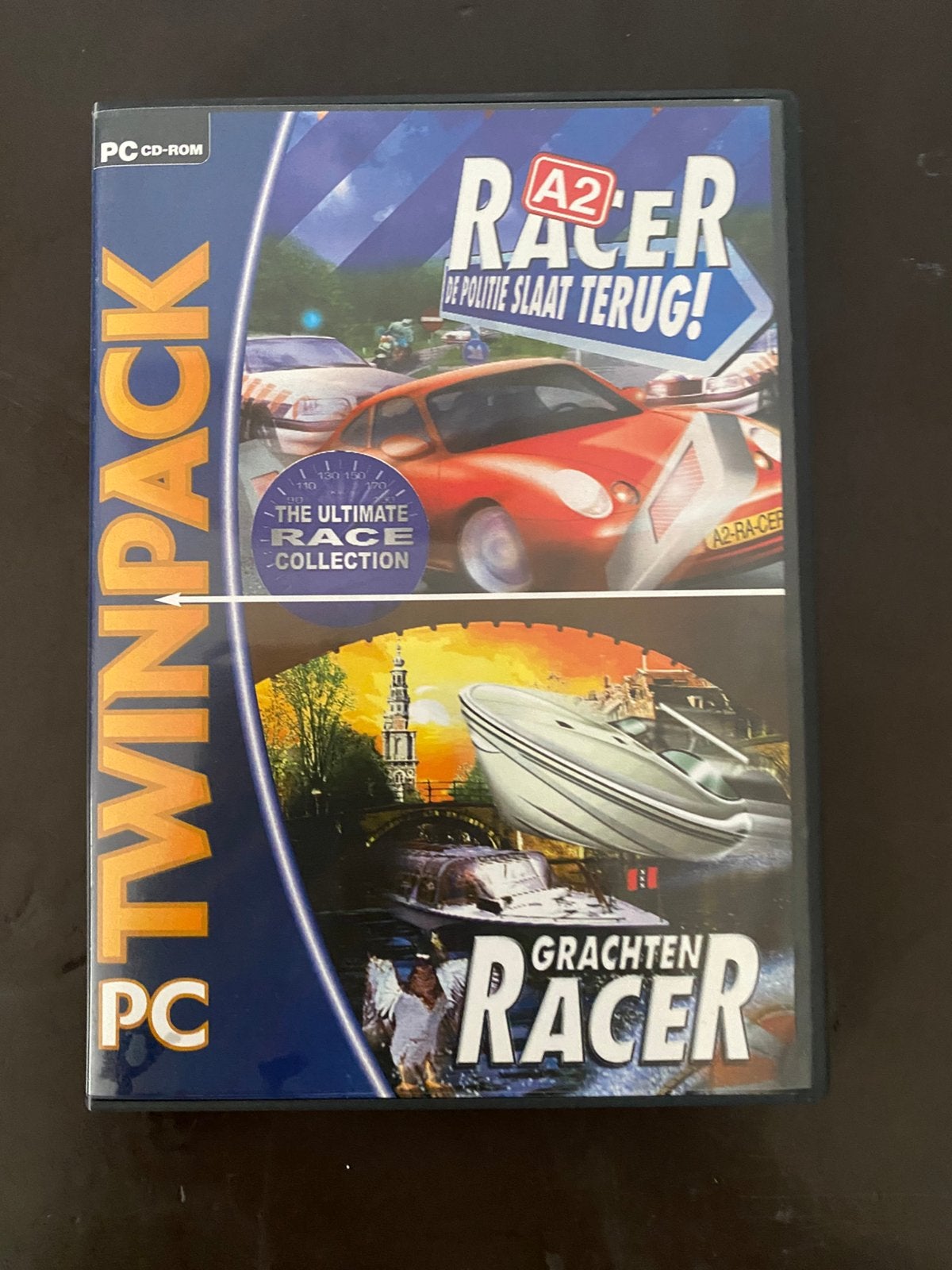 2 PC Games: A2 Racer de politie slaat tergug & Grachtenracer, Spelcomputers en Games, Games | Pc, 1 speler, Racen en Vliegen, Ophalen of Verzenden