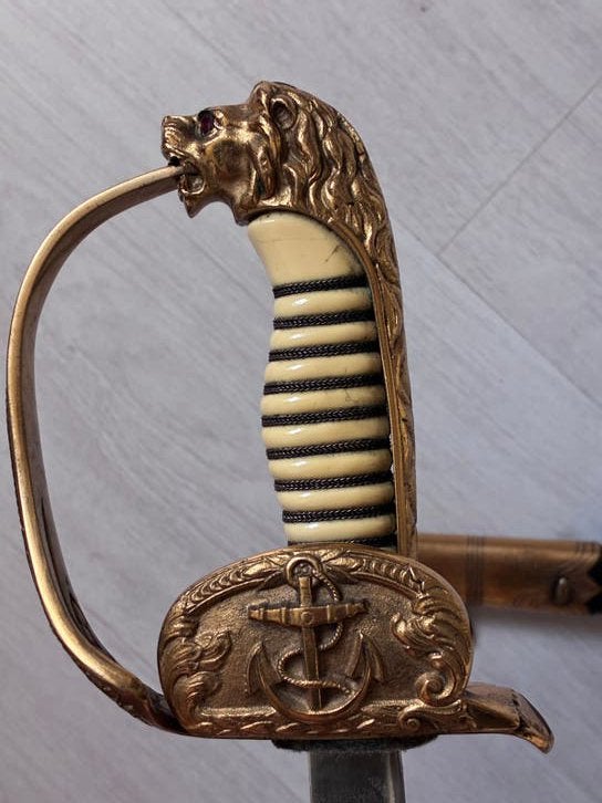 Weimar of Kriegsmarine Officierssabel, Verzamelen, Ophalen of Verzenden, Marine, Duitsland, Zwaard of Sabel
