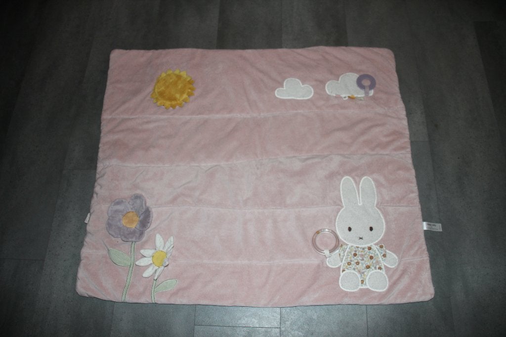 Nijntje x Little Dutch Boxkleed roze met bloemen - 80x100cm, Kinderen en Baby's, Speelgoed | Speelkleden, Ophalen of Verzenden