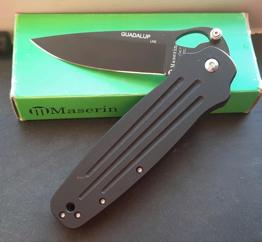 Maserin zakmes Guadalup Black, Verzenden, Overige soorten, Overige gebieden, Mes of Dolk