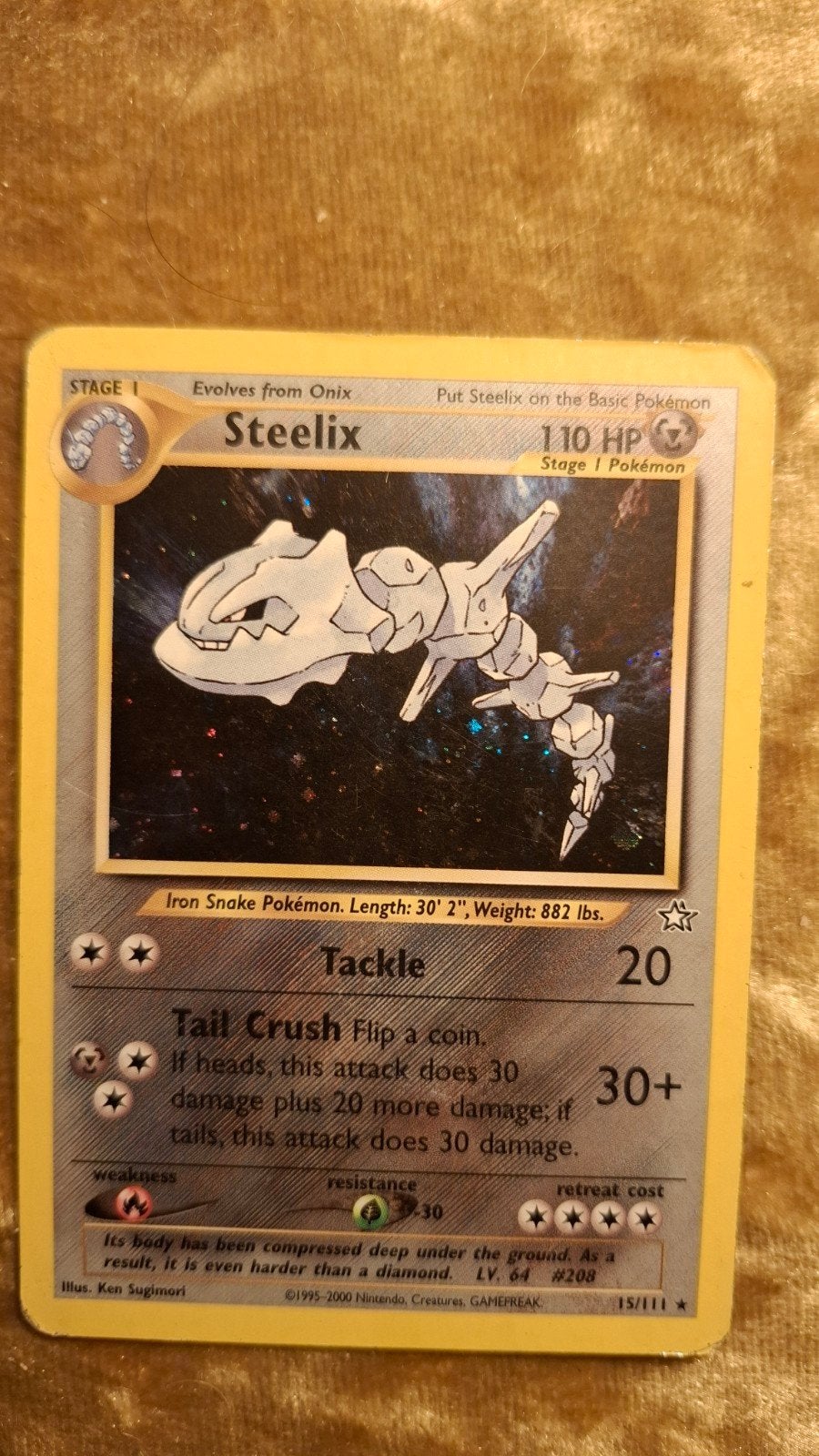 Pokémon Kaart Steelix 110 HP Stage 1 Holo Foil, Ophalen of Verzenden