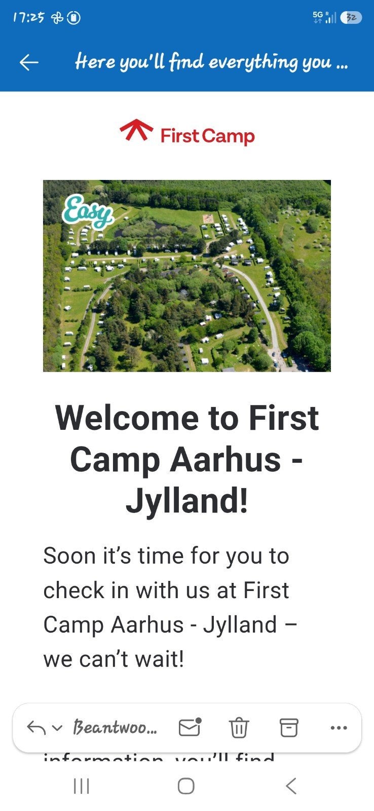 2 camper plaatsen voor 1 nacht, first camp, Aarhus, Jylland, Ophalen