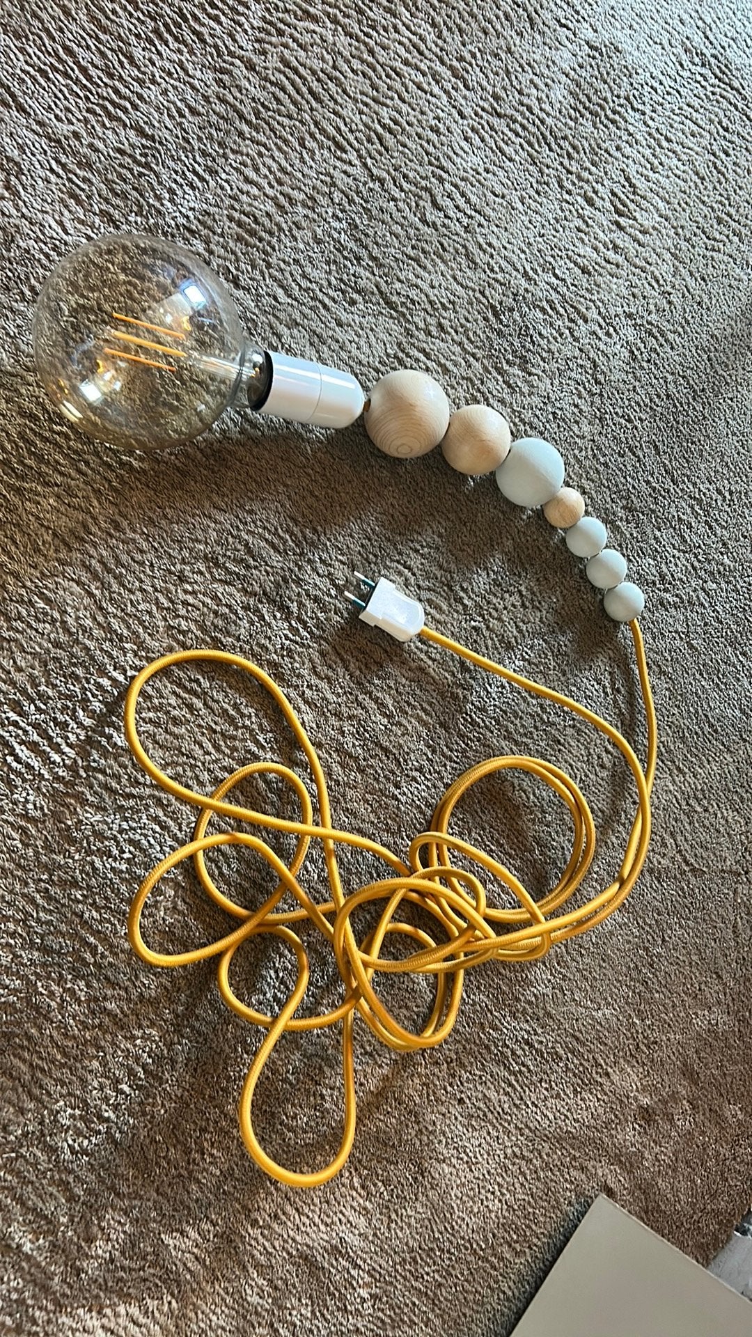 Super leuke speelse hanglamp, Huis en Inrichting, Lampen | Hanglampen, Ophalen of Verzenden, Zo goed als nieuw