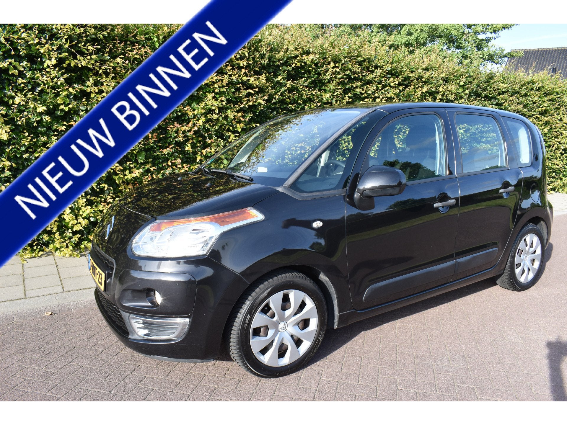 Citroën C3 Picasso 1.4 VTi Aura Trekhaak, Hoge Instap, Auto's, Voorwielaandrijving, Gebruikt, 4 cilinders, Zwart