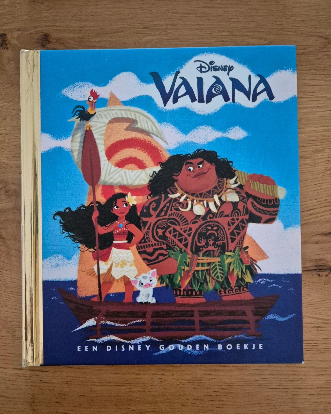 Disney Vaiana Gouden Boekje - Zo goed als nieuw, Ophalen, Zo goed als nieuw, Disney, Sprookjes