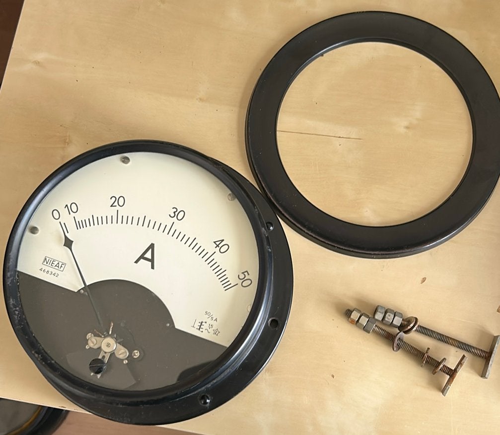 Ampèremeter uit 1950, Hobby en Vrije tijd, Ophalen, Gebruikt