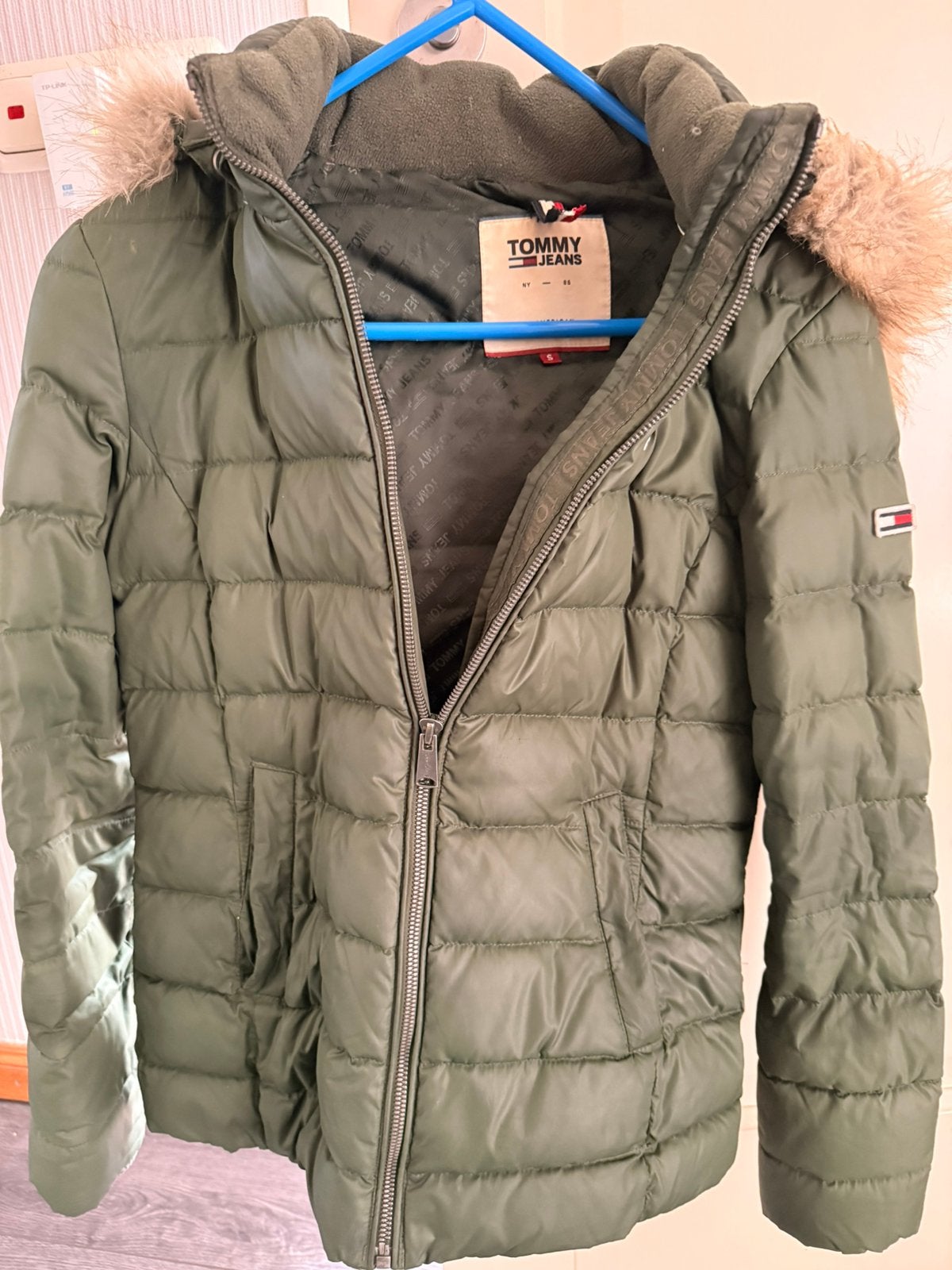 Winterjack Tommy Hilfiger maat S, Ophalen of Verzenden, Gedragen, Maat 36 (S), Groen