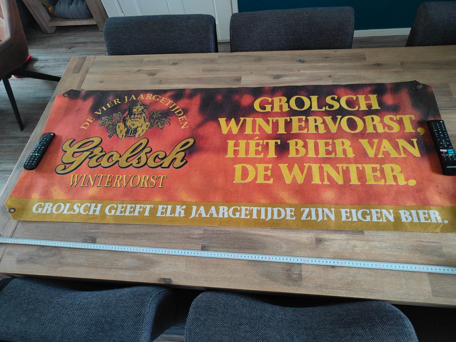 Grolsch Wintervorst Reclamedoek - Groot Formaat, Ophalen of Verzenden