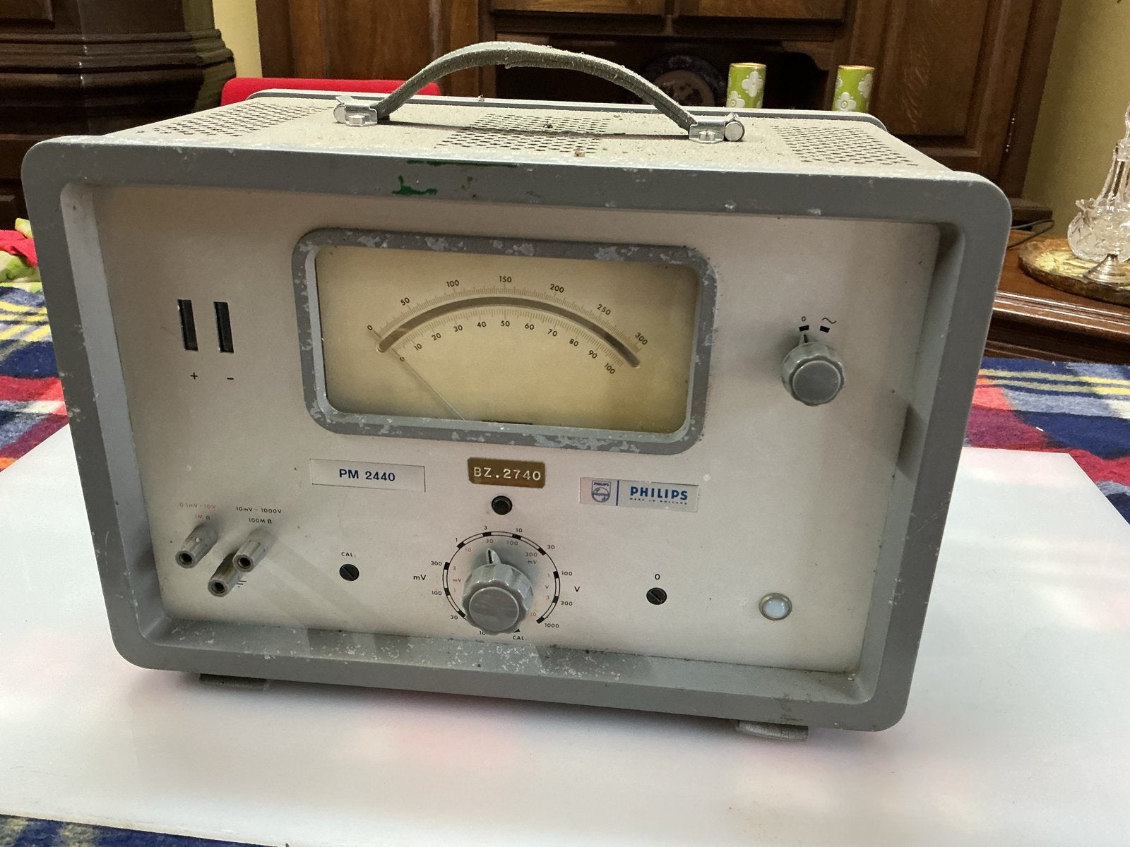 Vintage Philips PM 2440 BZ.2740 Voltmeter, Ophalen of Verzenden