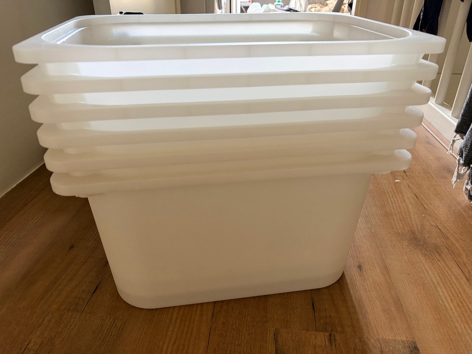 IKEA Trofast bakken - 3 middel en 3 kleine,  wit, Ophalen, Gebruikt, Wit, Opbergmeubel