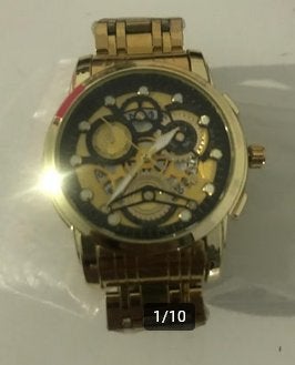 Gouden horloge 24karaat. NIEUW !!!!!, Polshorloge, Nieuw, Goud, Goud