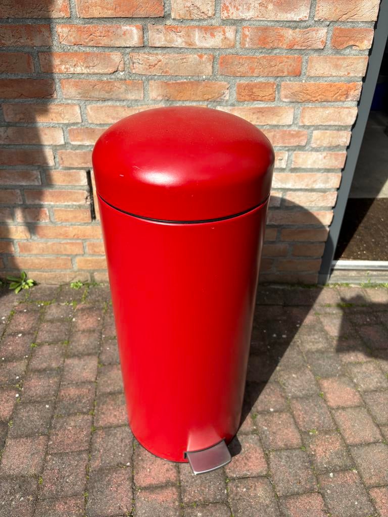 Brabantia prullenbak 23-30L - Gebruikt, Ophalen, Gebruikt, Met pedaal, 20 tot 30 liter