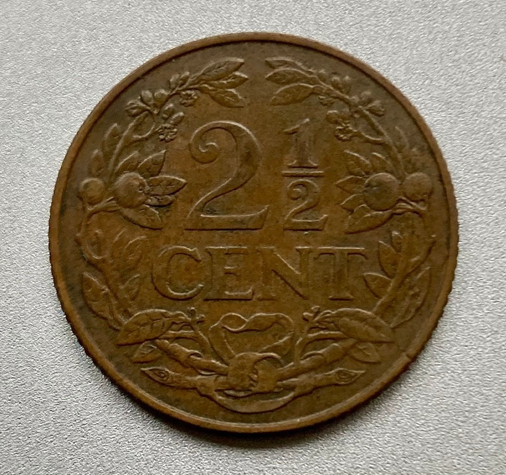 2 ½ Cent Nederlandse Antillen 1956, Verzenden, Koningin Juliana, Overige waardes, Losse munt