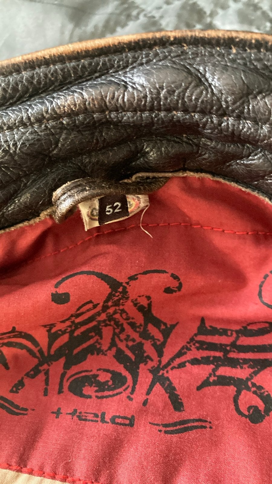 Held Leren Motorjas Maat 52 - Vintage Stijl, Ophalen, Tweedehands, Heren, Jas | leer