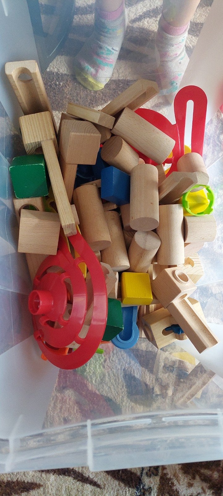 Houten Knikkerbaan Speelgoed met Extra Onderdelen, Kinderen en Baby's, Ophalen, Gebruikt, Overige merken