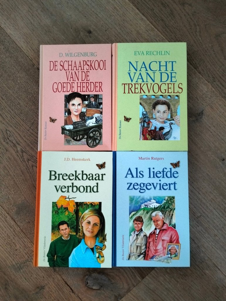 Christelijke romans vlinderserie, vlinderreeks, Ophalen of Verzenden, Zo goed als nieuw
