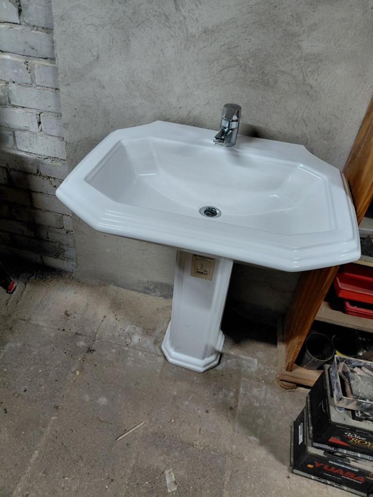 Duravit 1930 Wastafel met zuil - Nieuwstaat, Ophalen of Verzenden, Wastafel