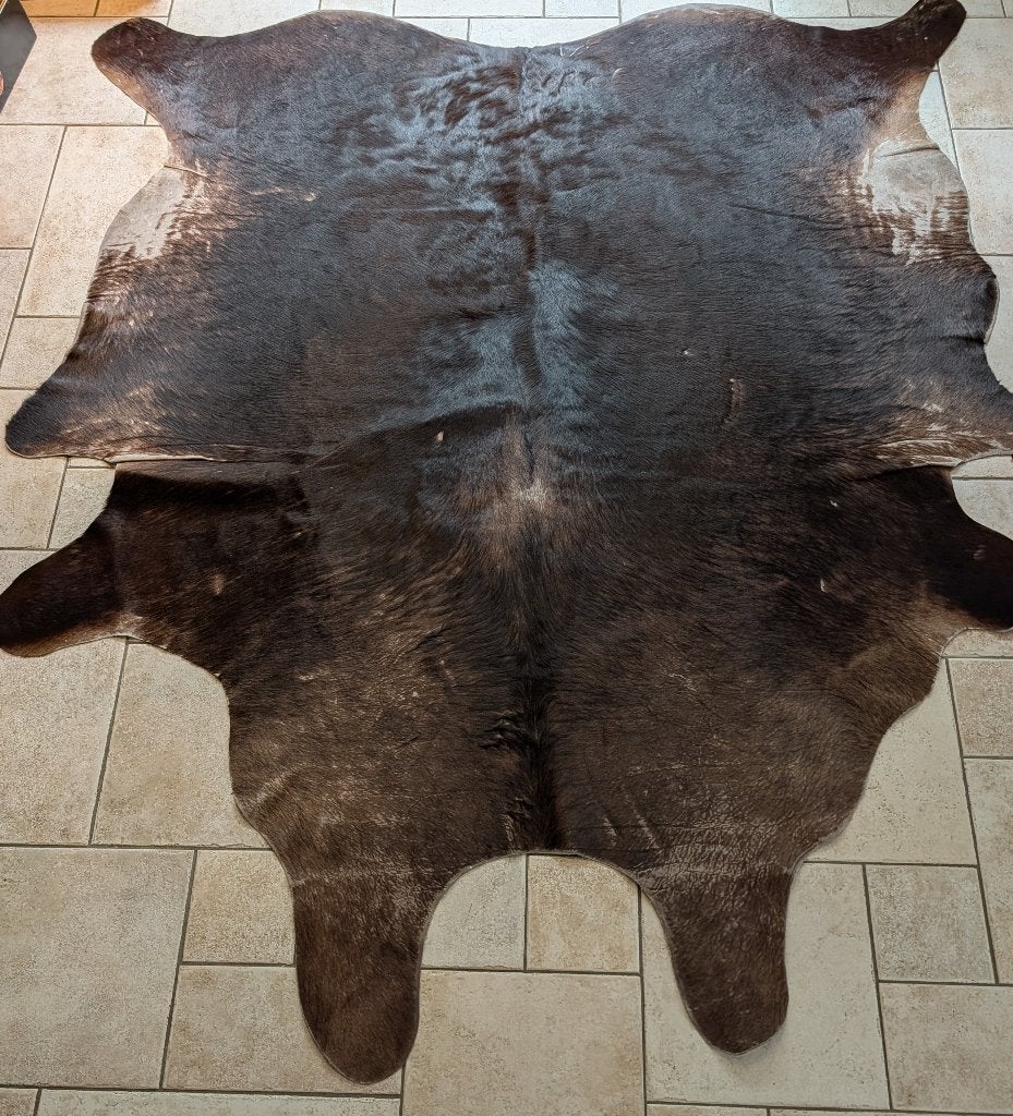 Koeienhuid koeienvel vacht Vloerkleed Ikea Koldy 210*180cm, 100 tot 150 cm, Zwart, 200 cm of meer, Ophalen of Verzenden