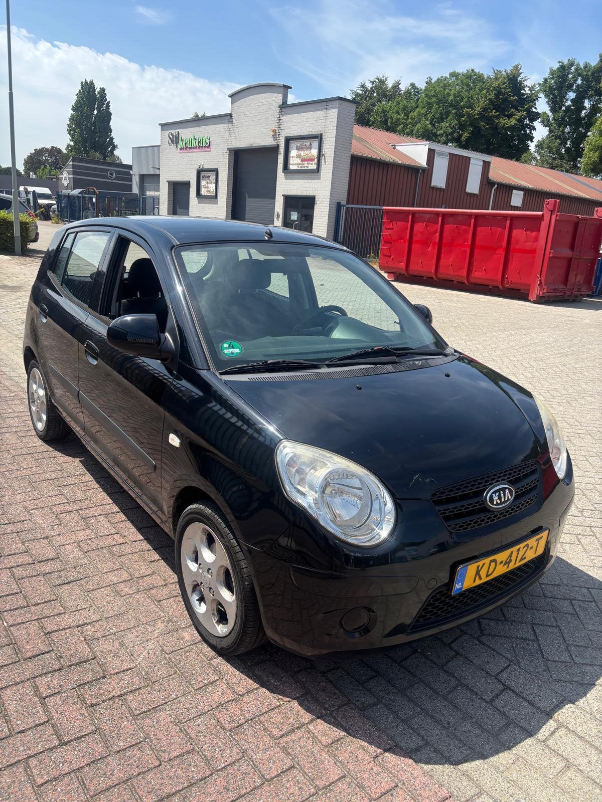 Kia Picanto 1.1 2009 Zwart Inruil koopje, 4 cilinders, Zwart, 823 kg, Handgeschakeld