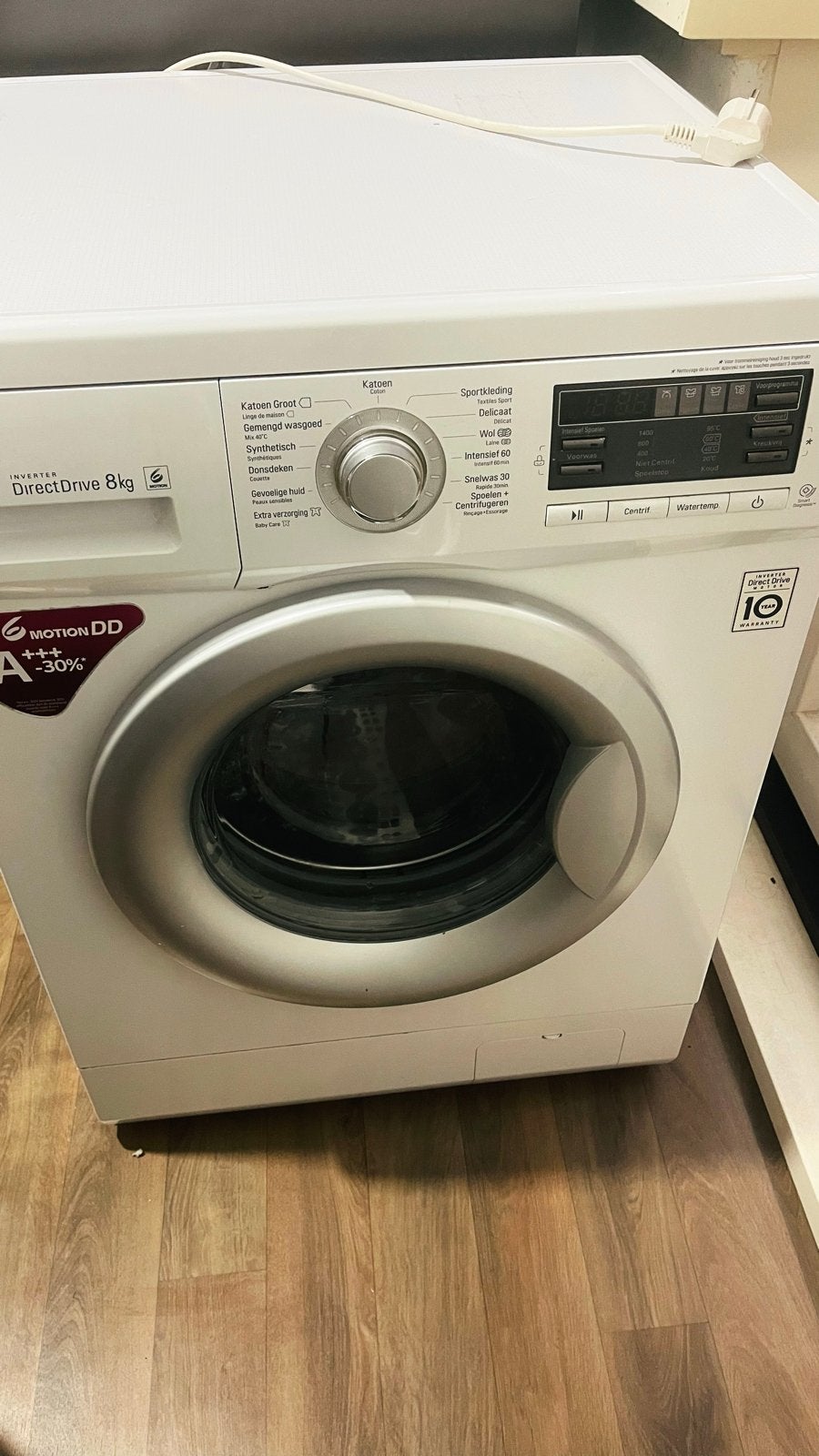 LG FH4B8TDA7 Wasmachine - 8kg, A+++, 4 jaar oud, Gebruikt, Ophalen of Verzenden, 85 tot 90 cm, 1200 tot 1600 toeren