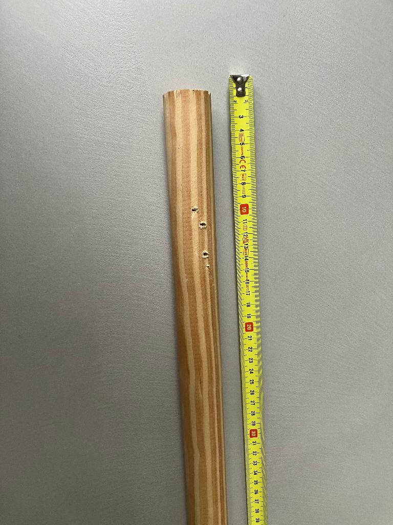 Gamma Ronde stok hout grenen Ø 35 mm 270 cm, Ophalen, Gebruikt, 25 tot 50 mm, Grenen