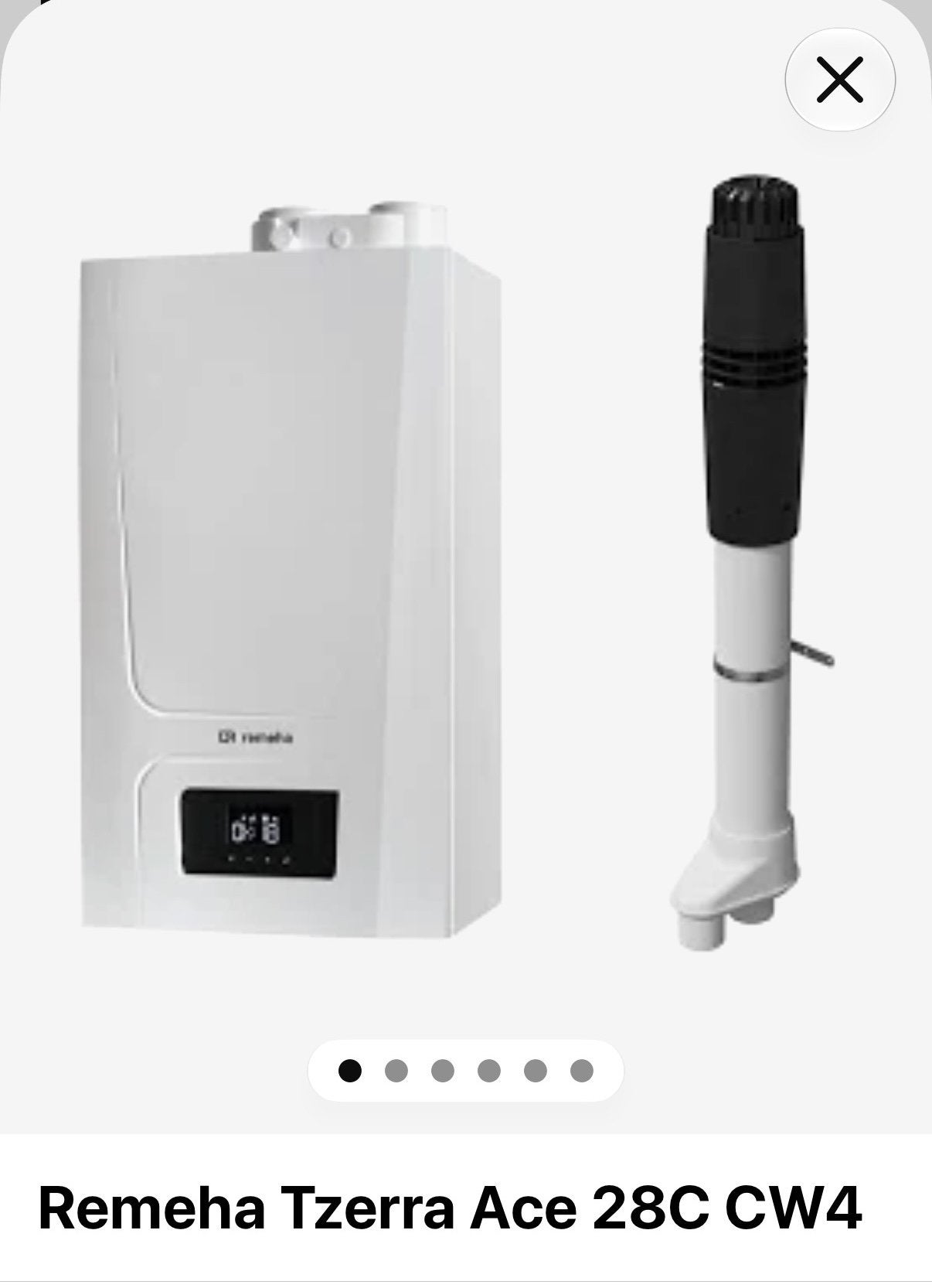 Rehena Tzerra Ace 28 c, Ophalen, 30 tot 80 cm, Cv-ketel of Combi-ketel, Minder dan 60 cm