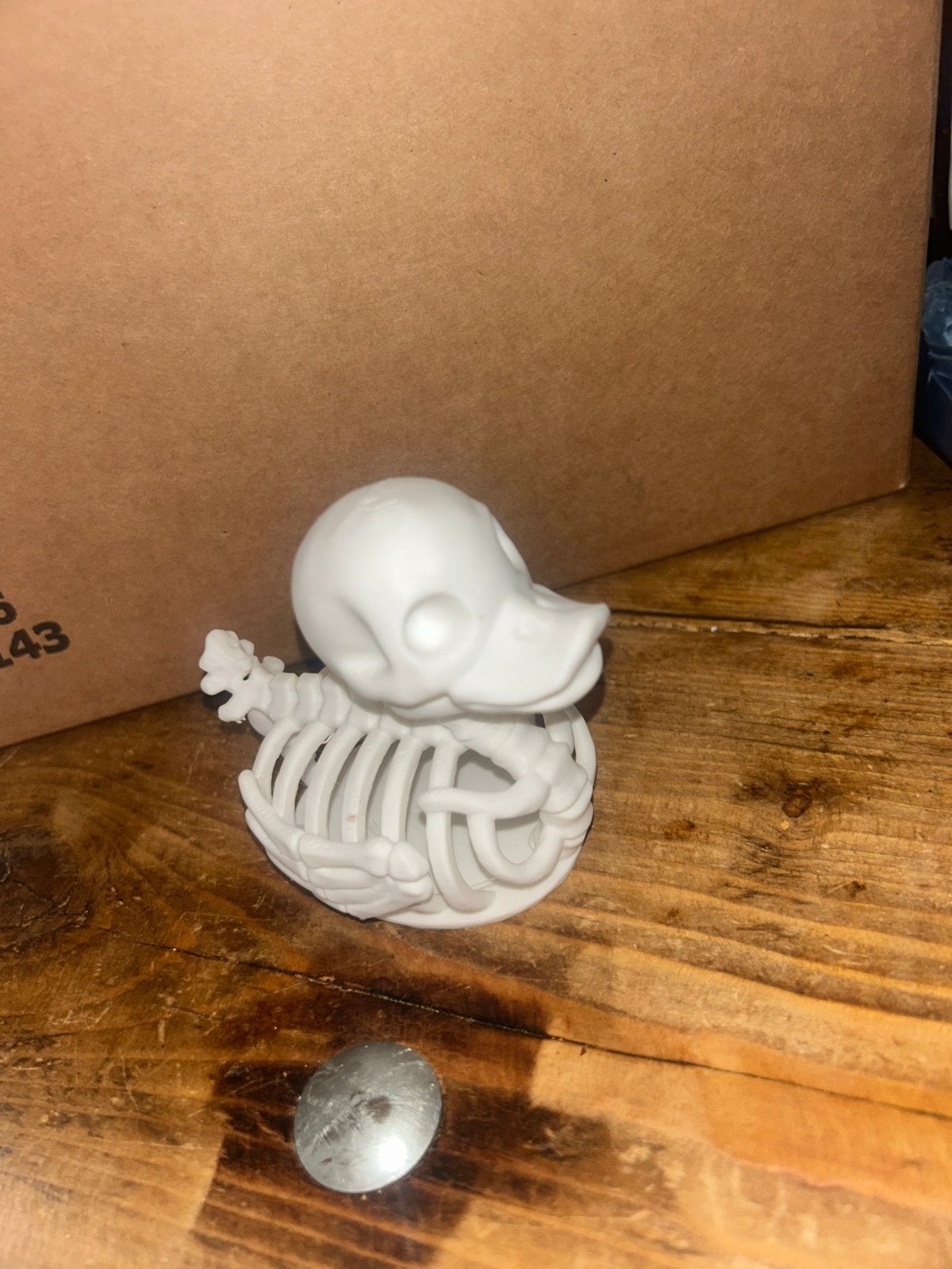 3D-geprinte Skelet Eend – decoratie, Ophalen of Verzenden, Zo goed als nieuw