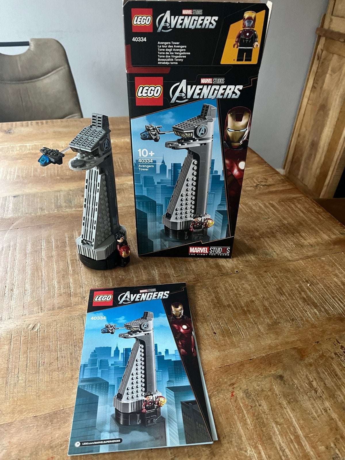 Lego Marvel Avengers Tower 40334 met Iron Man minifiguur, Ophalen of Verzenden, Gebruikt