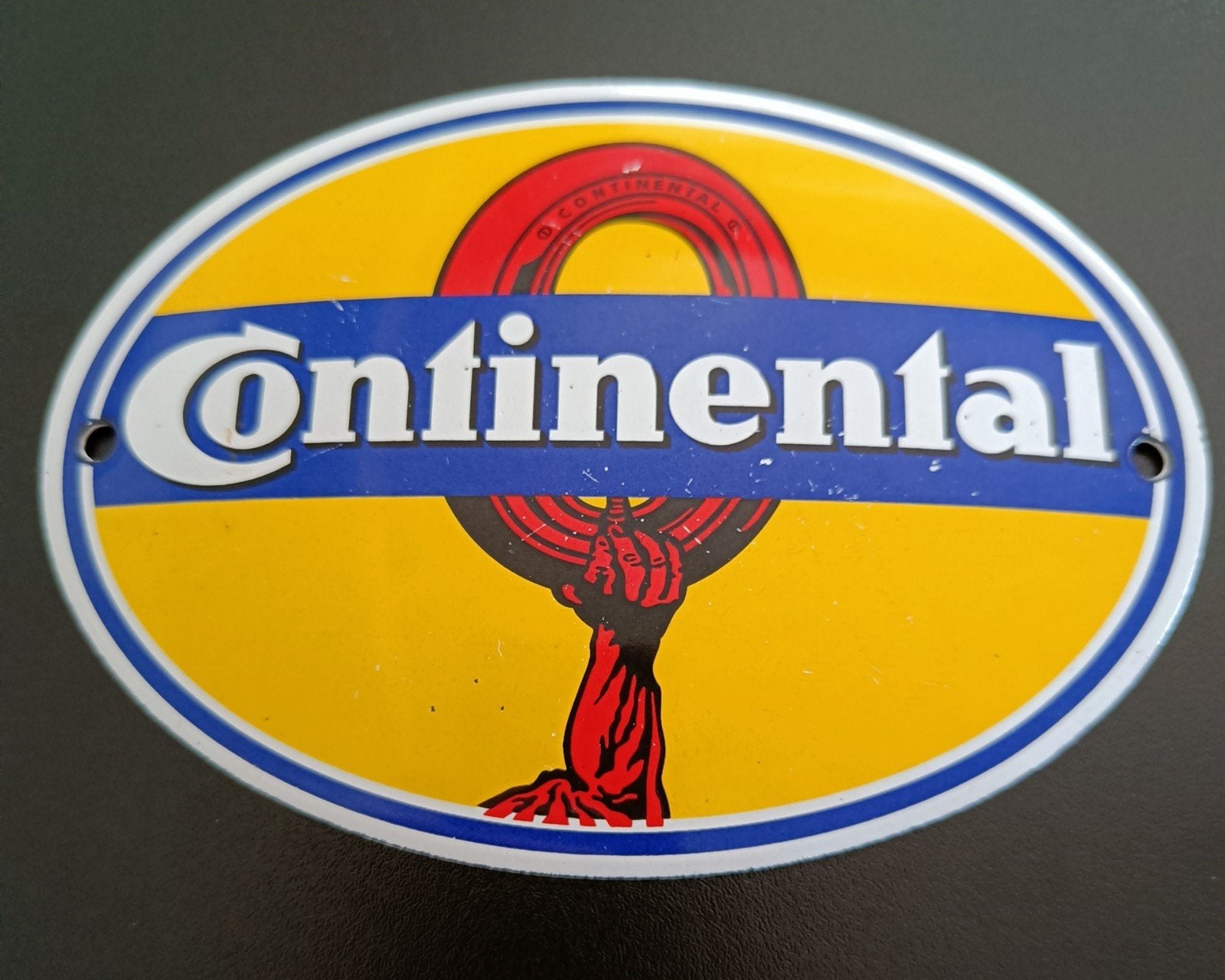 Continental emaille plaatje., Ophalen of Verzenden