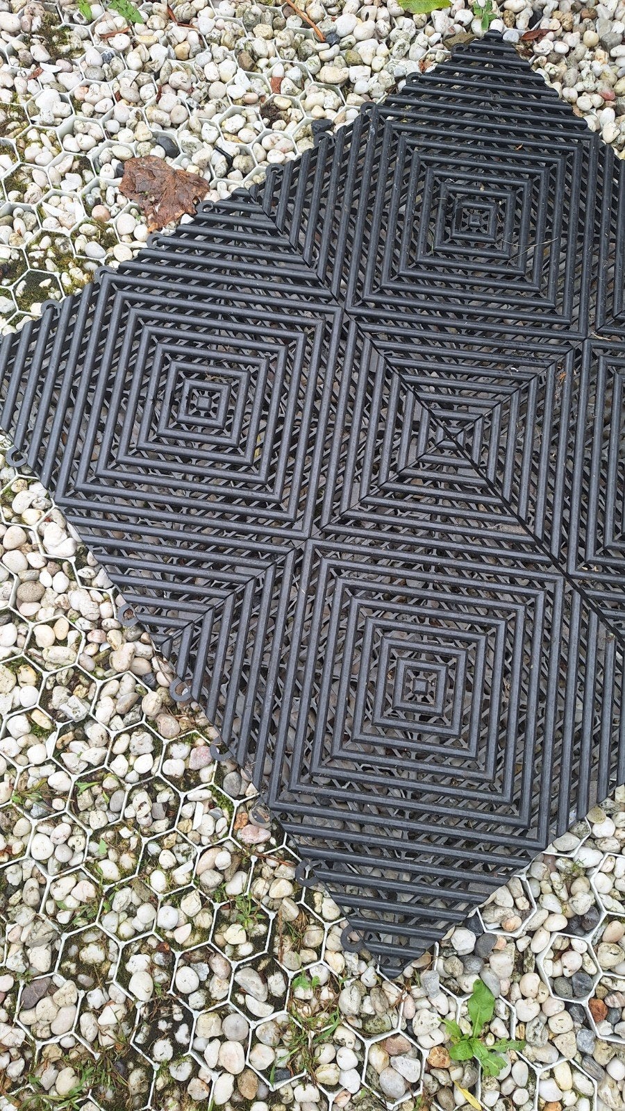 ruim 100 kunstof terrastegels drainagetegels Ribdeck, Ophalen, Zo goed als nieuw, Kunststof