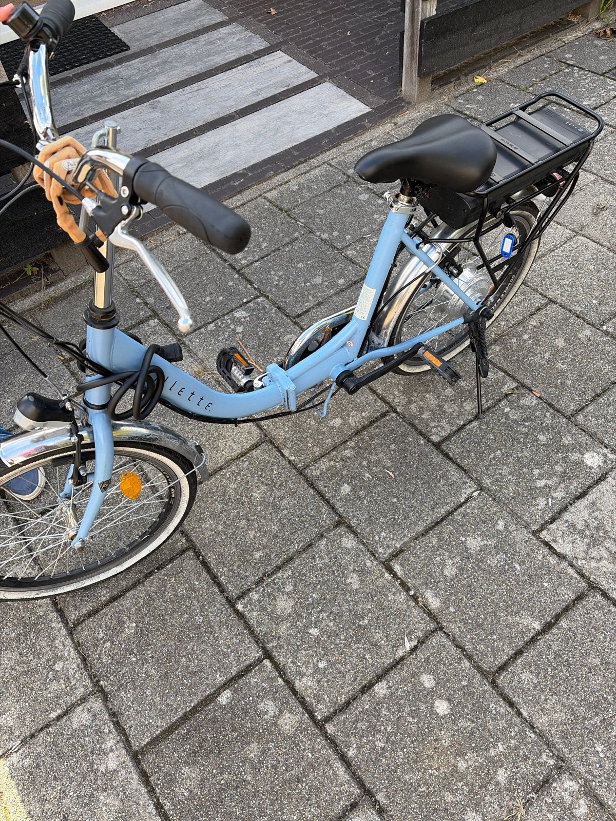 Villette Opvouwbare Fiets - Lichtblauw, 20 inch of meer, Gebruikt, Versnellingen, Totaal opvouwbaar