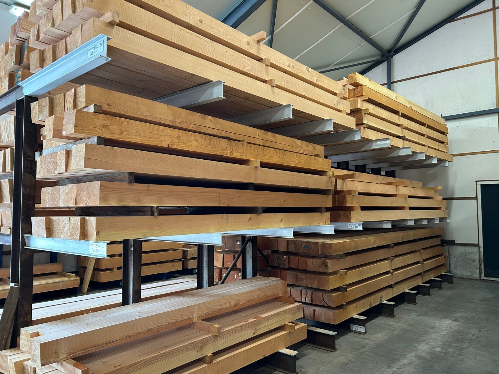 Douglas 150x150mm paal balk gording randbalk staander, Ophalen, Nieuw, 250 cm of meer, Palen