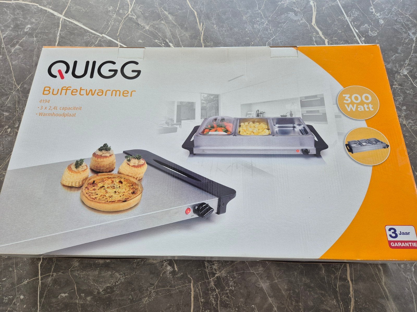 nieuwe quigg Buffetwarmer - Houd uw gerechten warm, Huis en Inrichting, Ophalen, Nieuw