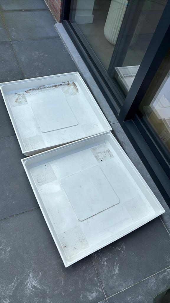 Lekbak wasmachine & droger - 2 stuks, Witgoed en Apparatuur, Onderdelen en Toebehoren, Ophalen of Verzenden, Zo goed als nieuw