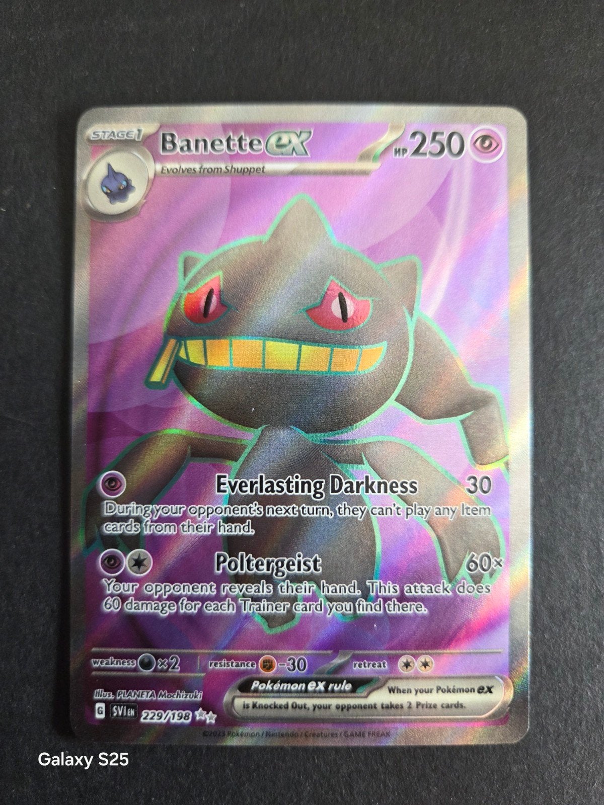 Banette ex 229/198 | Scarlet & Violet, Ophalen of Verzenden, Zo goed als nieuw, Losse kaart