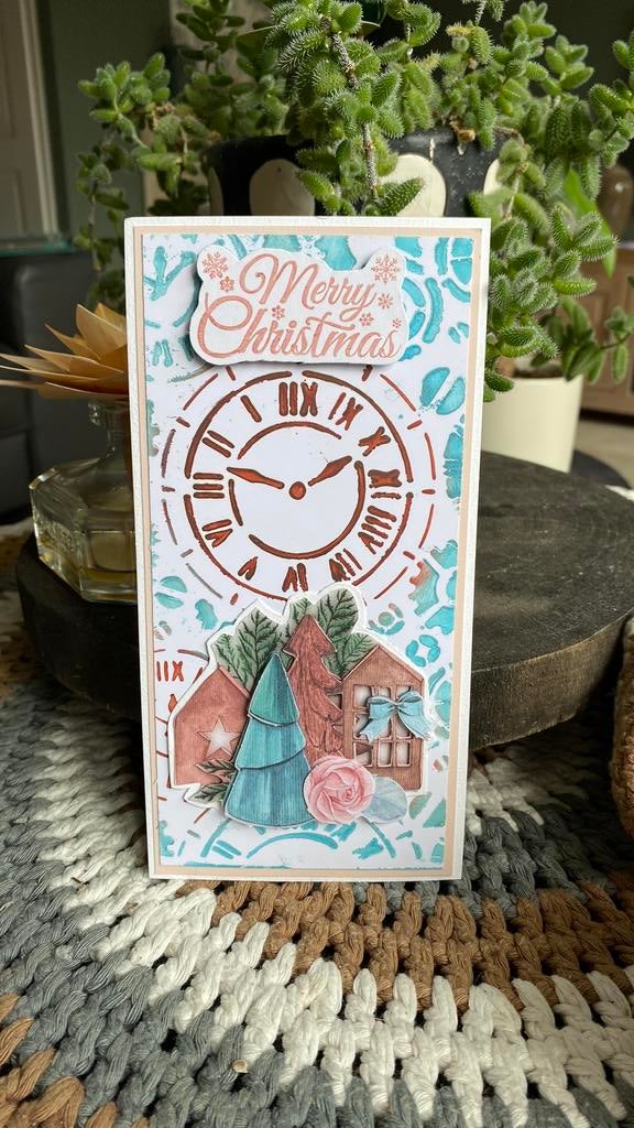 Zelfgemaakte kerstkaarten met enveloppe, Ophalen of Verzenden, Nieuw, Kerst
