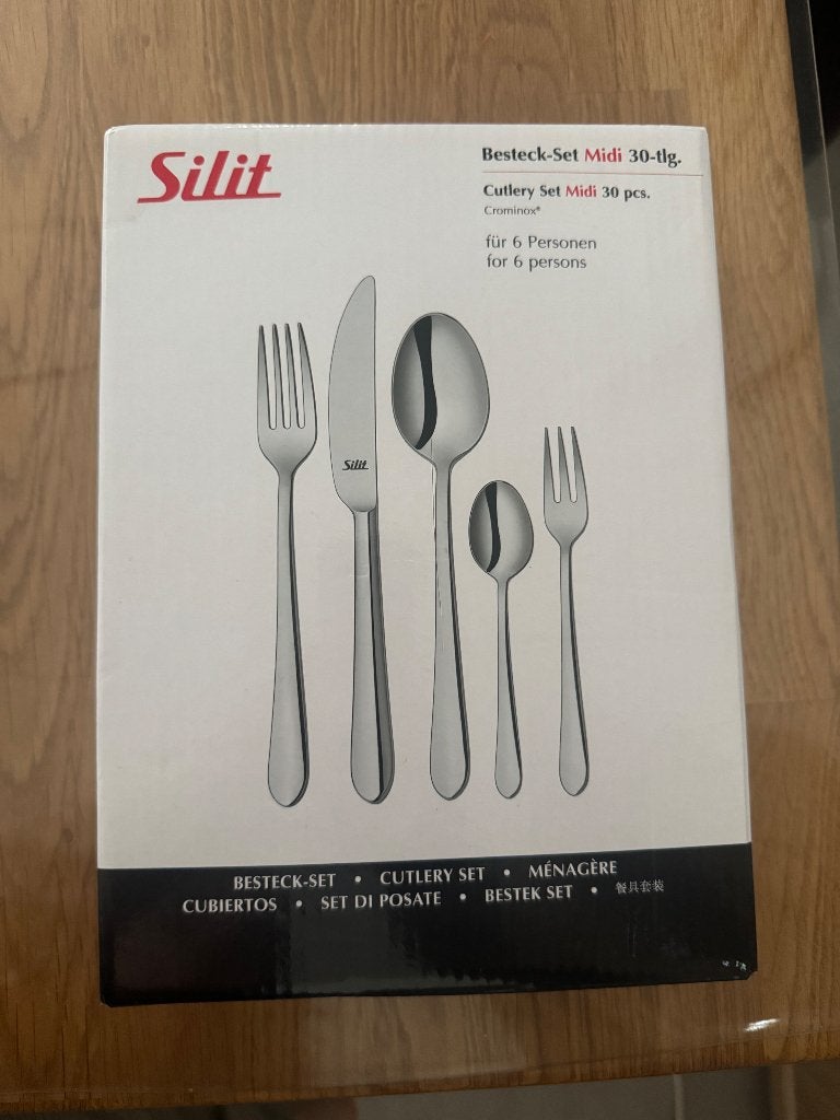 Silit Bestekset midi 30 delig - personen - nieuw, Bestekset, Nieuw, Ophalen of Verzenden, Rvs of Chroom